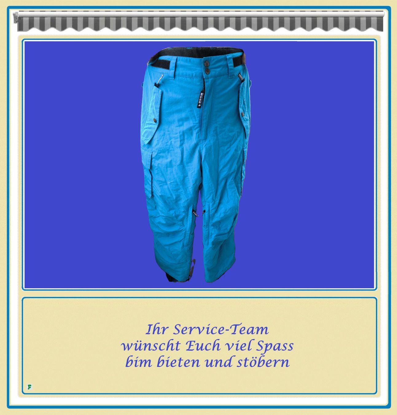 Pantaloni: CUTTING EDGE • Skihose in hellblau Grösse M – Nuovo (secondo la descrizione) da Münchwilen TG venduto da FDOF_SHOP 3