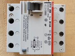 smissline FI- Schutzschalter (RCCB) 4pol. 25A / 30mA