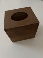 Kosmetiktuchbox aus Holz dunkelbraun