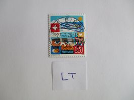 Voll Letzttagsstempel der Poststelle 1145 Bière