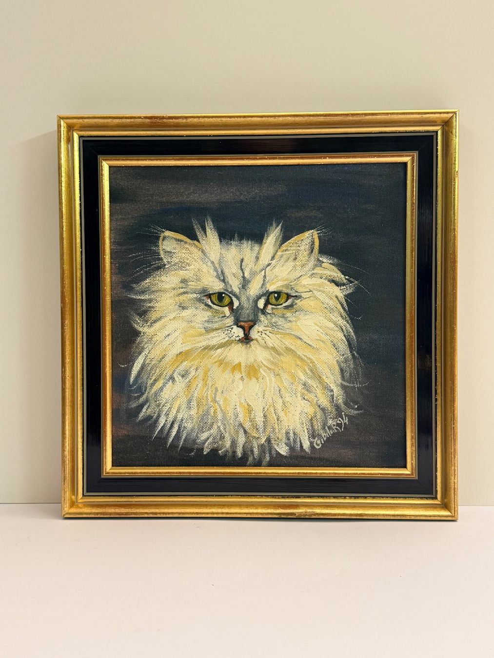 Dipinti: Signiertes Katzenbild – Ölgemälde – Usato da Solothurn venduto da NUVICO 5