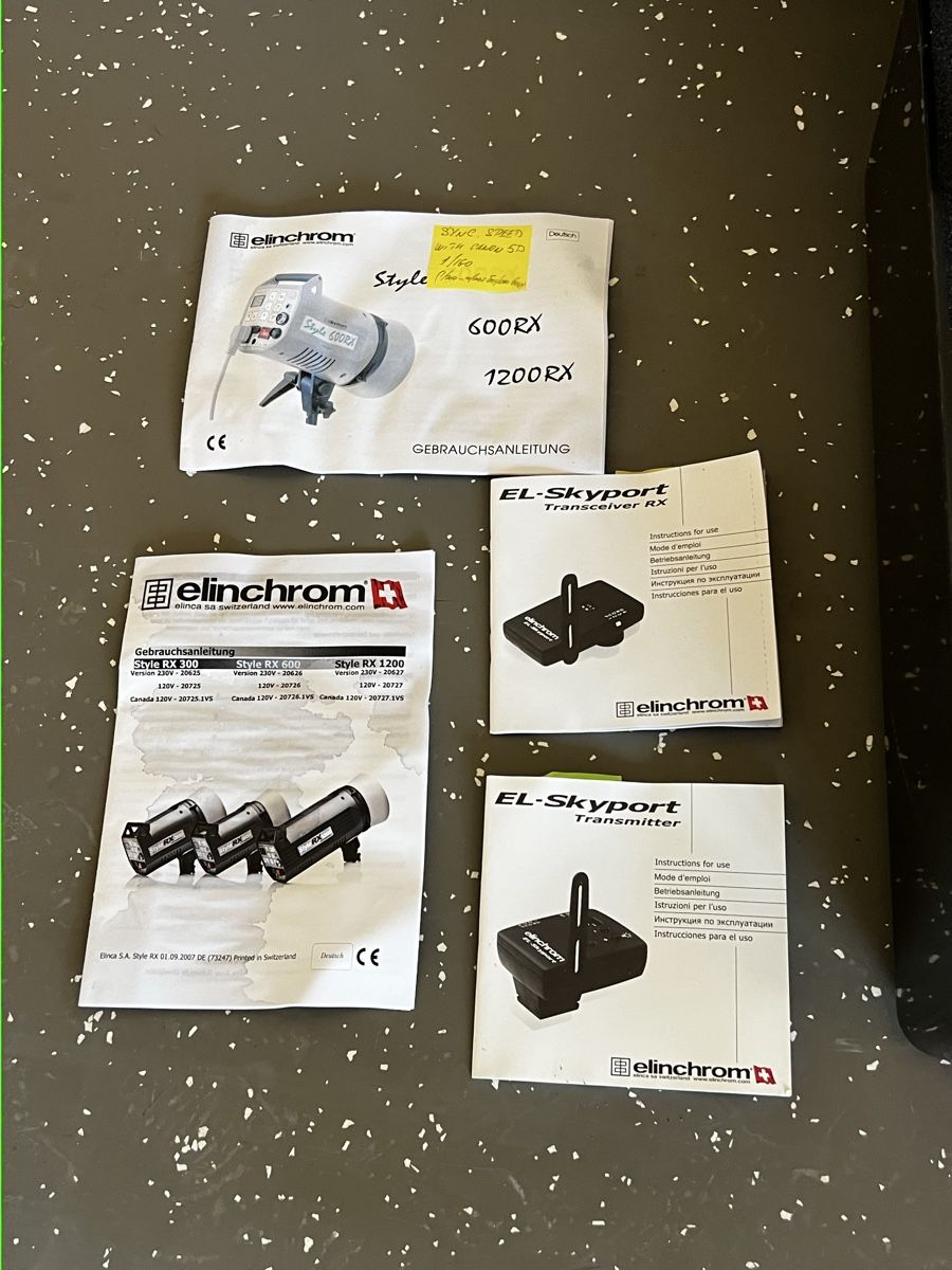 Flash: Elichrom Studioblitz Set: Style RX 600 & 300 RX - Top Zustan – Usato da Winterthur venduto da gue_yf9d 2