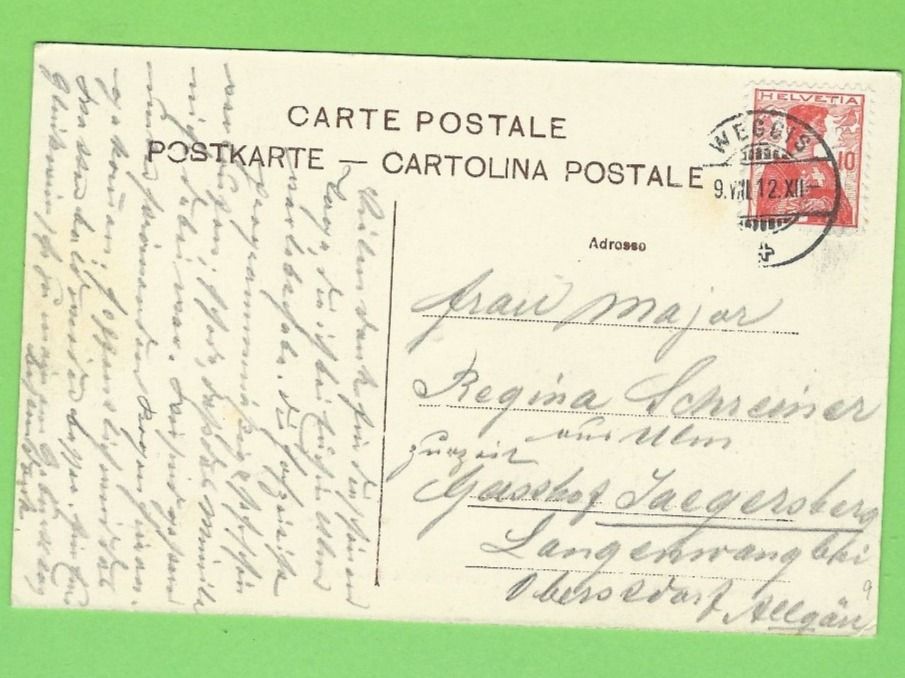 Cartoline postali: Weggis mit Pilatus – Usato da Zürich venduto da t24_de 1