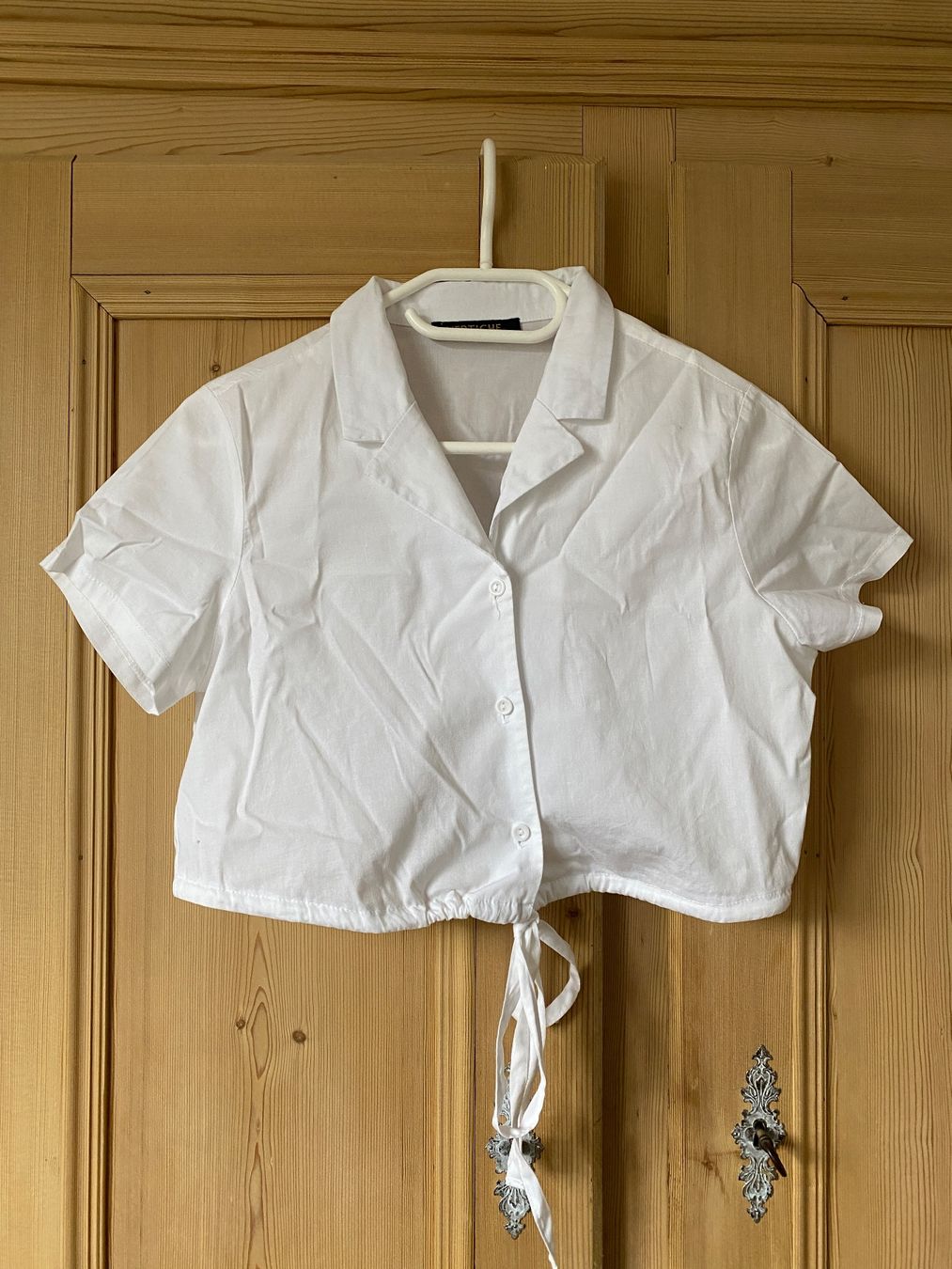 Camicette: Damen Bluse Weiss kurz Grösse S – Usato da Balgach venduto da liv_s9xj