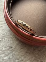 Bague Pomellato Iconia or rose et diamants noirs taille 53