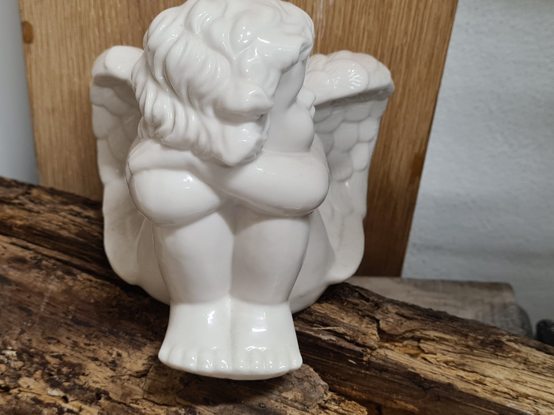 Statuette: Grosse Engelsfigur Keramik, ca. 13x13 cm cm – Usato da Amriswil venduto da kleindeko 2