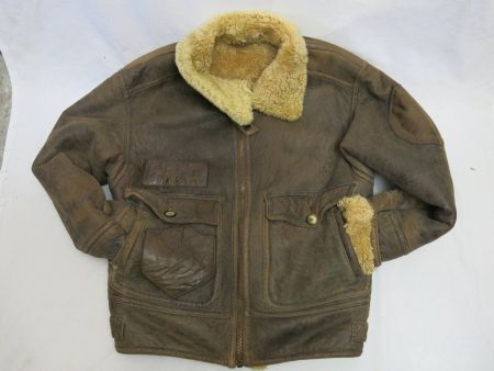 Lammfell / Bomber / Flieger / Winter-Jacke Patina
