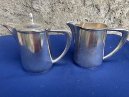 2 Kannen Leresche Berndorf Luzern 50 cl versilbert