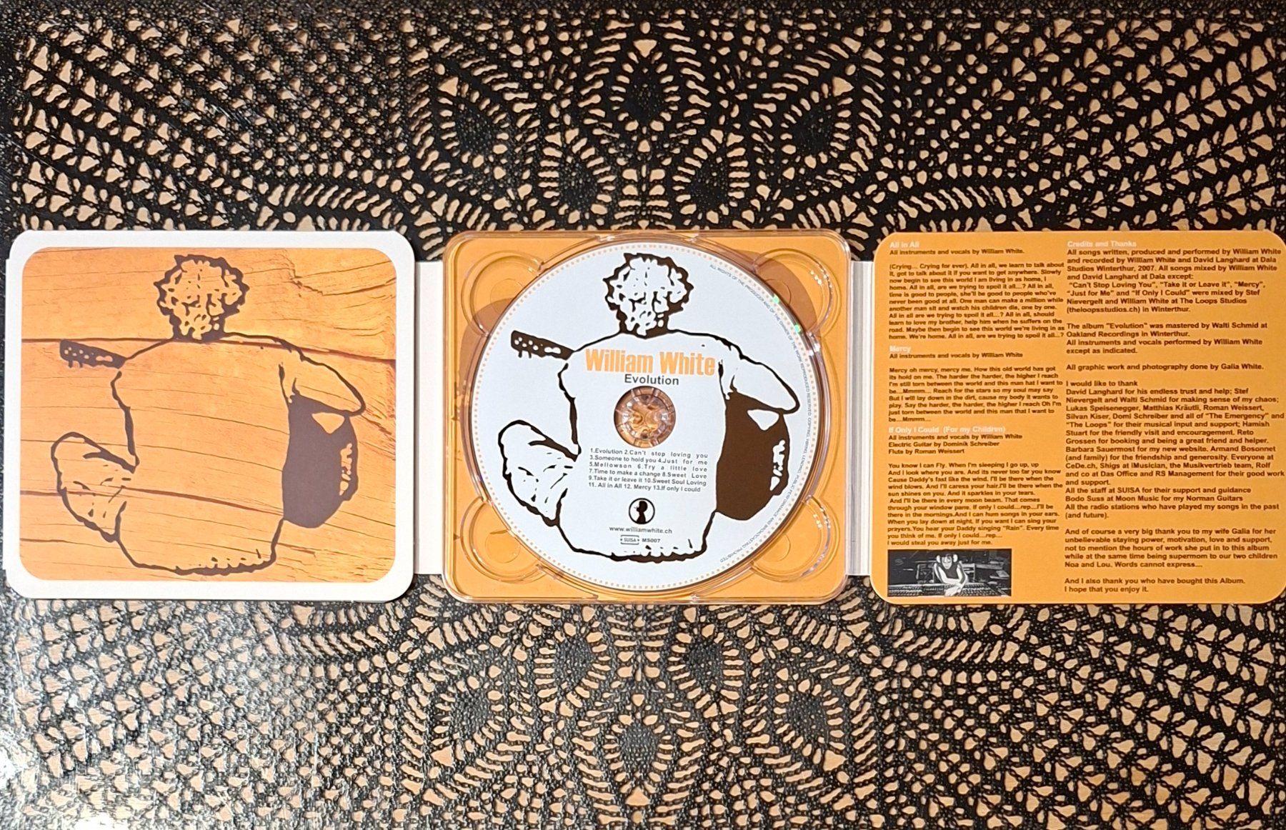 CD: William White - Evolution, CH Folk Rock CD Album 2008 – Usato da Schönenberg TG venduto da Gregordini 2