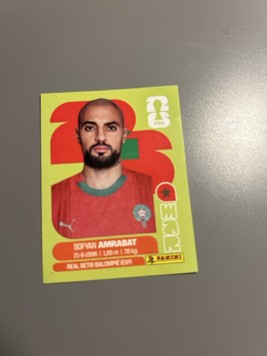 Panini Sammelbilder & Trading cards: Sofyan Amrabat - MAR 10 – Neu (gemäss Beschreibung) aus Boniswil von sim_7zhp