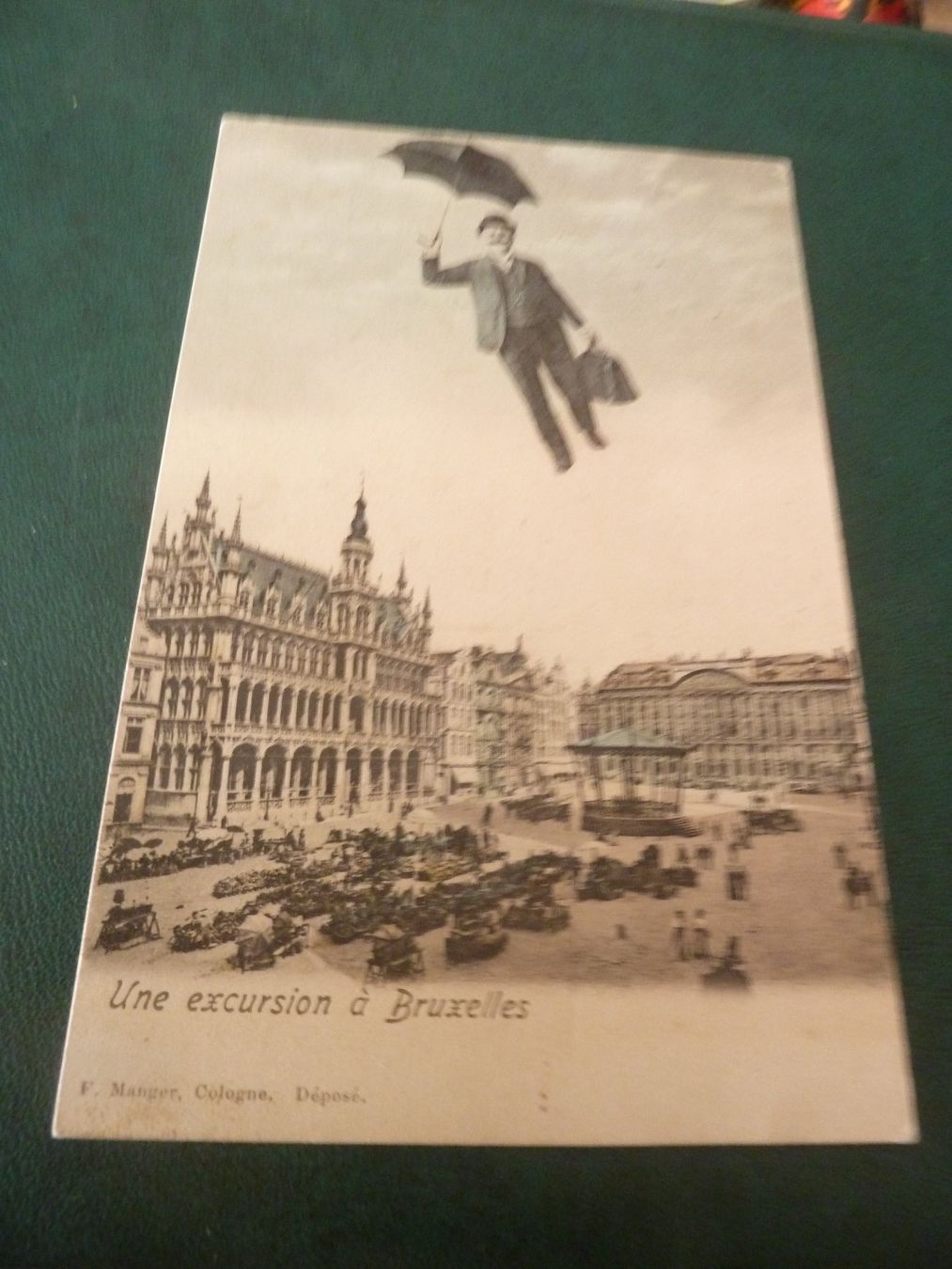 Cartes postales: Ansichtskarte Eine Excursion à Bruxelles   um 1900 – D'occasion à Rieden SG par jamilau