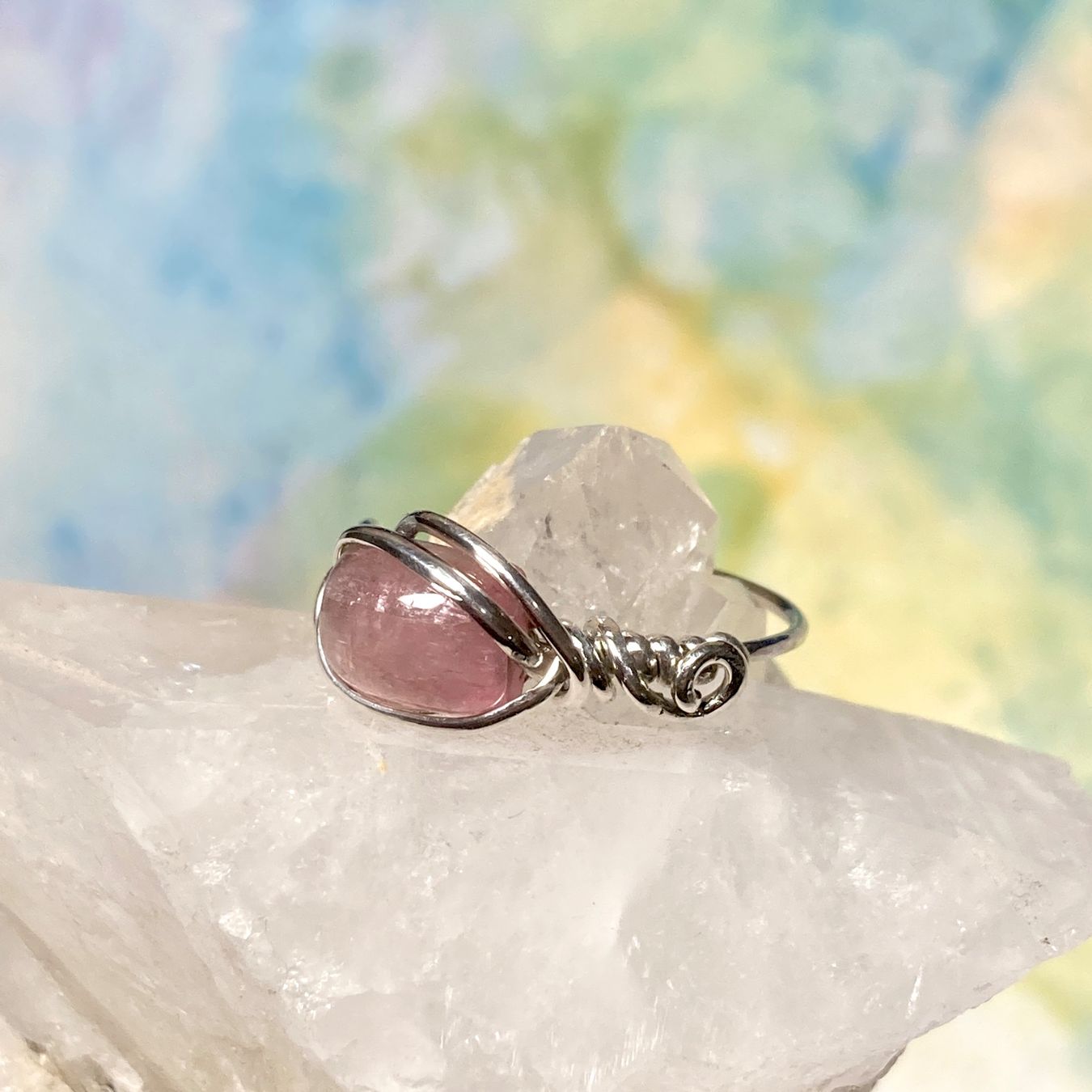 Anelli: Handgefertigter rosa Turmalin Ring – Nuovo (secondo la descrizione) da Solothurn venduto da Kiki_Di 1