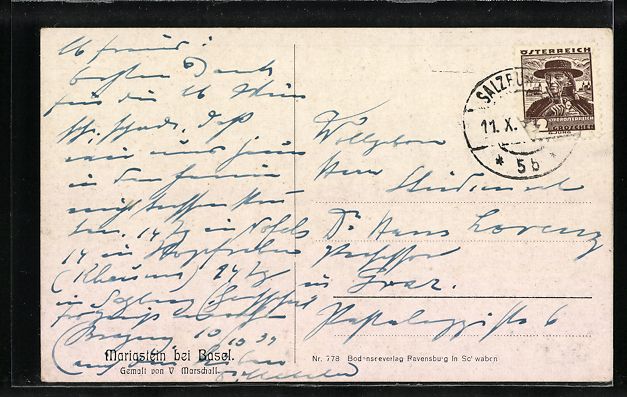 Cartoline postali: Mariastein bei Basel, Blick zum Kloster – Usato da Berlin venduto da bartko-reher 1
