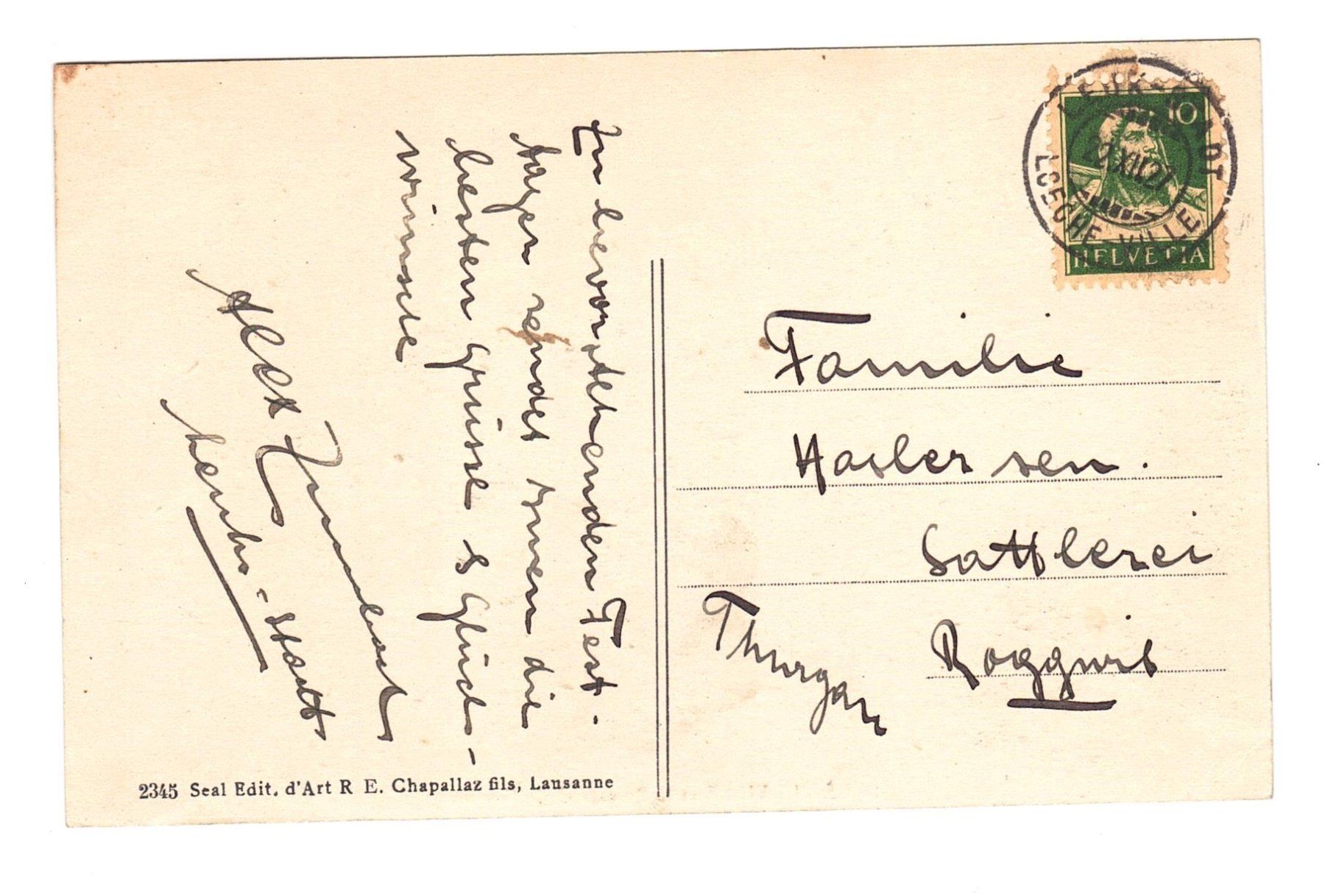 Cartoline postali: Alte Ansichtskarte Louèche-Ville, Gemmipass – Usato da Büetigen venduto da philat 1