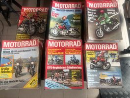 Motorrad Magazine Konvolut guter Zustand von 1974 bis 1979
