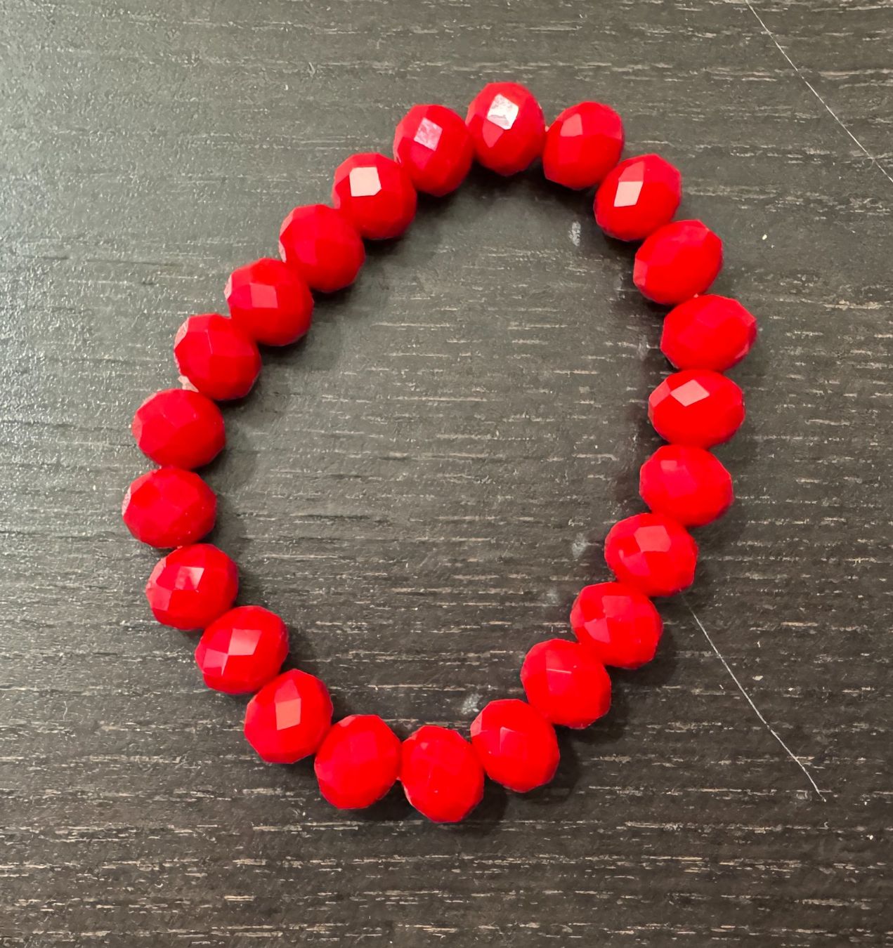 Bracciali & Braccialetti: Perlenarmband, rot, Armband, bracelet, red – Nuovo e nell'imballaggio originale da Winterthur venduto da YaV