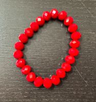 Perlenarmband, rot, Armband, bracelet, red
