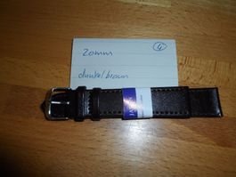 10 X Uhrenarmband ,20mm,dunkelbrauen