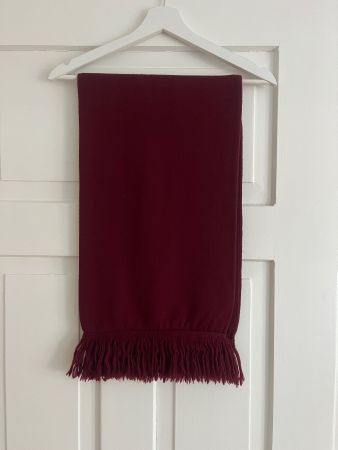 Schal Bordeaux Rot  Wolle 194 × 30 cm