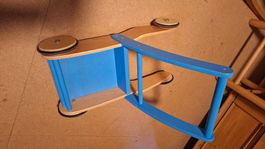 Lauflernwagen Holz blau guter Zustand