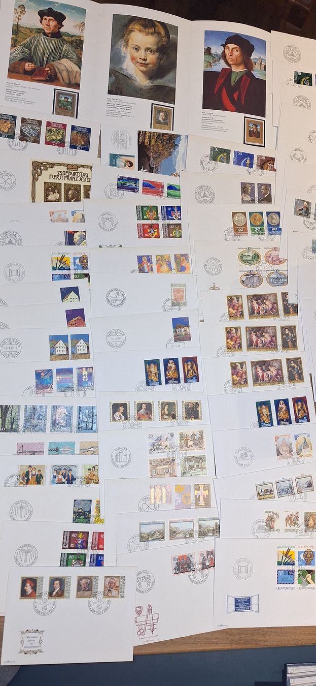 Alle Briefmarken: Liechtenstein FDC / Briefe / Karten 500Stk. Lot 5 – Gebraucht aus Balgach von SIMEON27 6
