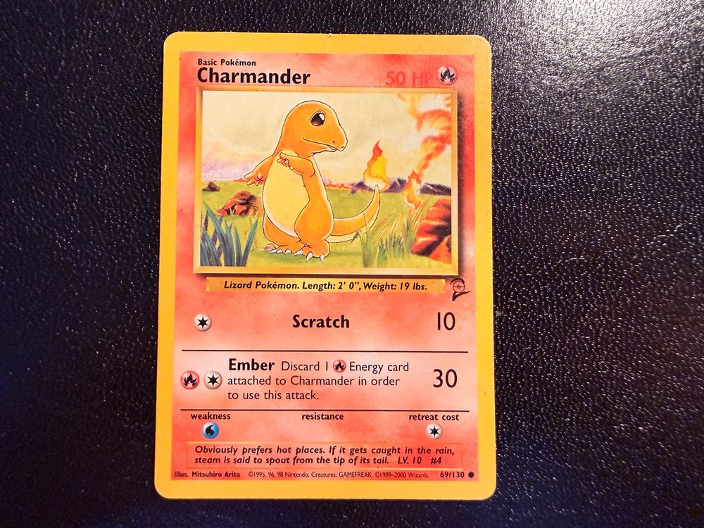 Charmander Base Set 2 69/130 Pokémon WOTC 2000 Vintage (Gebraucht) in ...