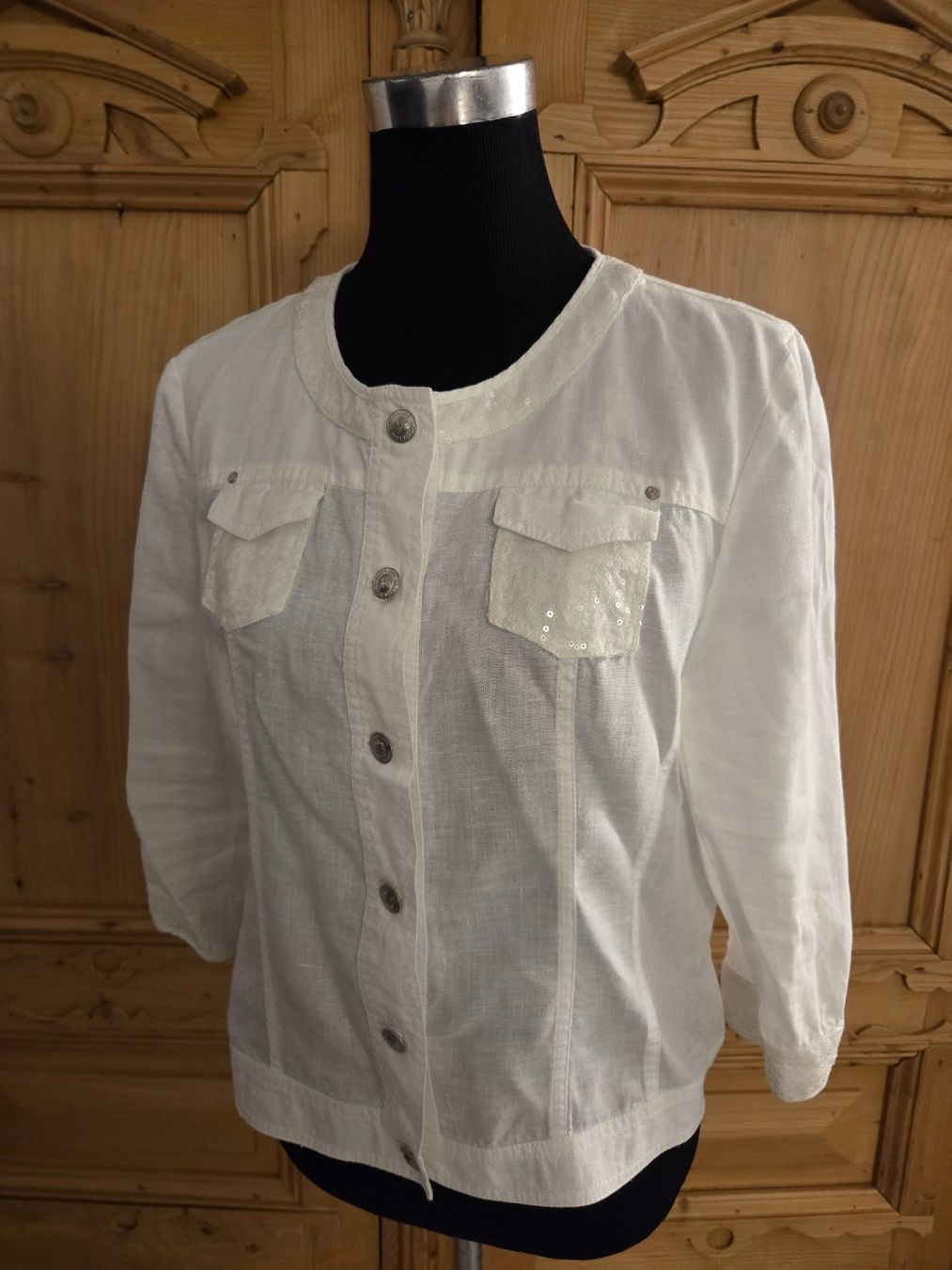 Giacche: schöne Jacke, 100% Leinen, Barbara Lebek – Nuovo (secondo la descrizione) da Wiesendangen venduto da Sinhuk 1