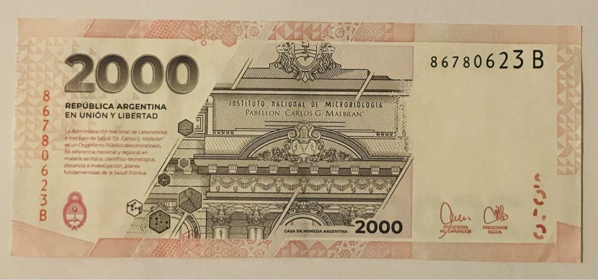 Banknoten: Banknoten Argentinien 2000 Pesos UNC – Neu und originalverpackt aus Zürich von juanjoch 1