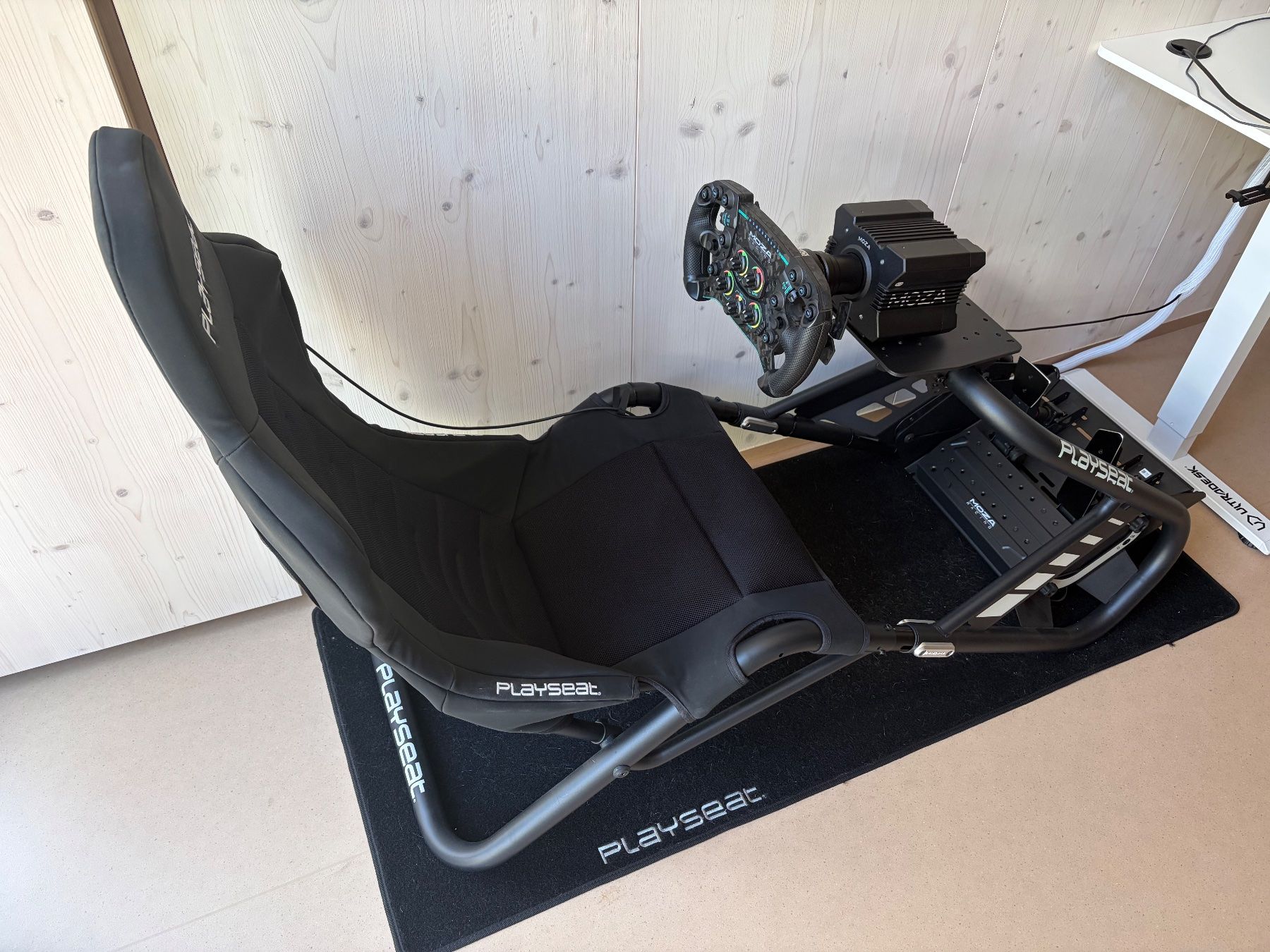 Moza Racing Manettes: Sim Rig Playseat Trophy + Moza R12 + Moza GS V2P + Moza SR-P – D'occasion à Wettingen par Checco2202 1