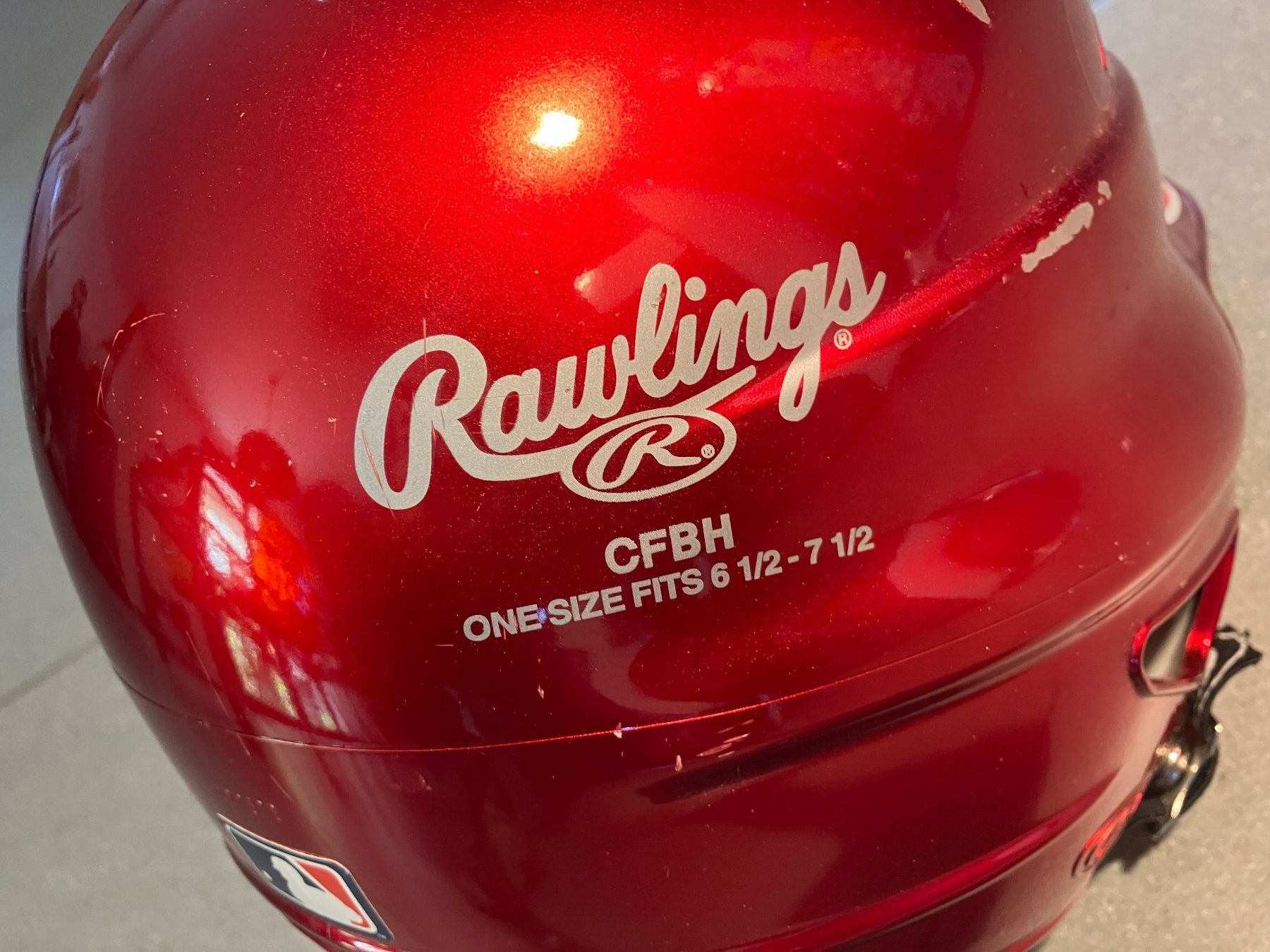 Caschi: Rawlings Baseballhelm Rot, One Size fits 6.5 bis 7.5 – Usato da Winznau venduto da gugi2009 7