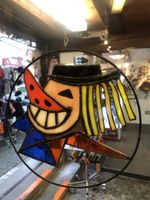 Wunderschönes Glasbild Clown bunt