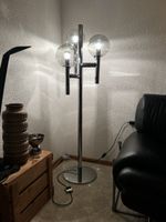 70er Vintage Stehlampe von Megal AG Meggen in chrom