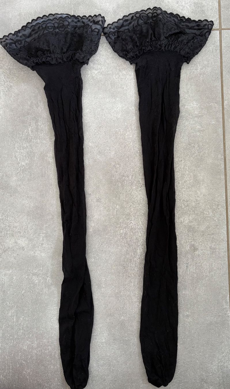 Autres dessous: Halterlose Strümpfe Nylons mit Spitze/Straps Gr.S – D'occasion à Siblingen par Vany_McDougall 4