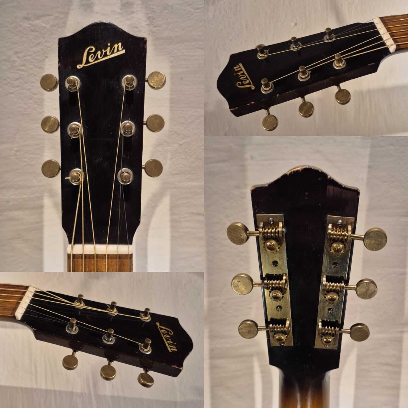 Strumenti musicali: Antike Parlor Gitarre Levin 60 1946 – Usato da Winterthur venduto da NorrSydGuitars 2