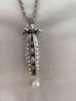 collier longue 80cm en métal argenté