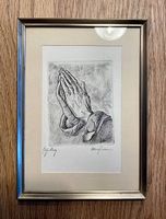 Gerahmter Kunstdruck Betende Hände