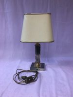 Elegante JJS Tischlampe, Messing & Chrom, Designlampe.