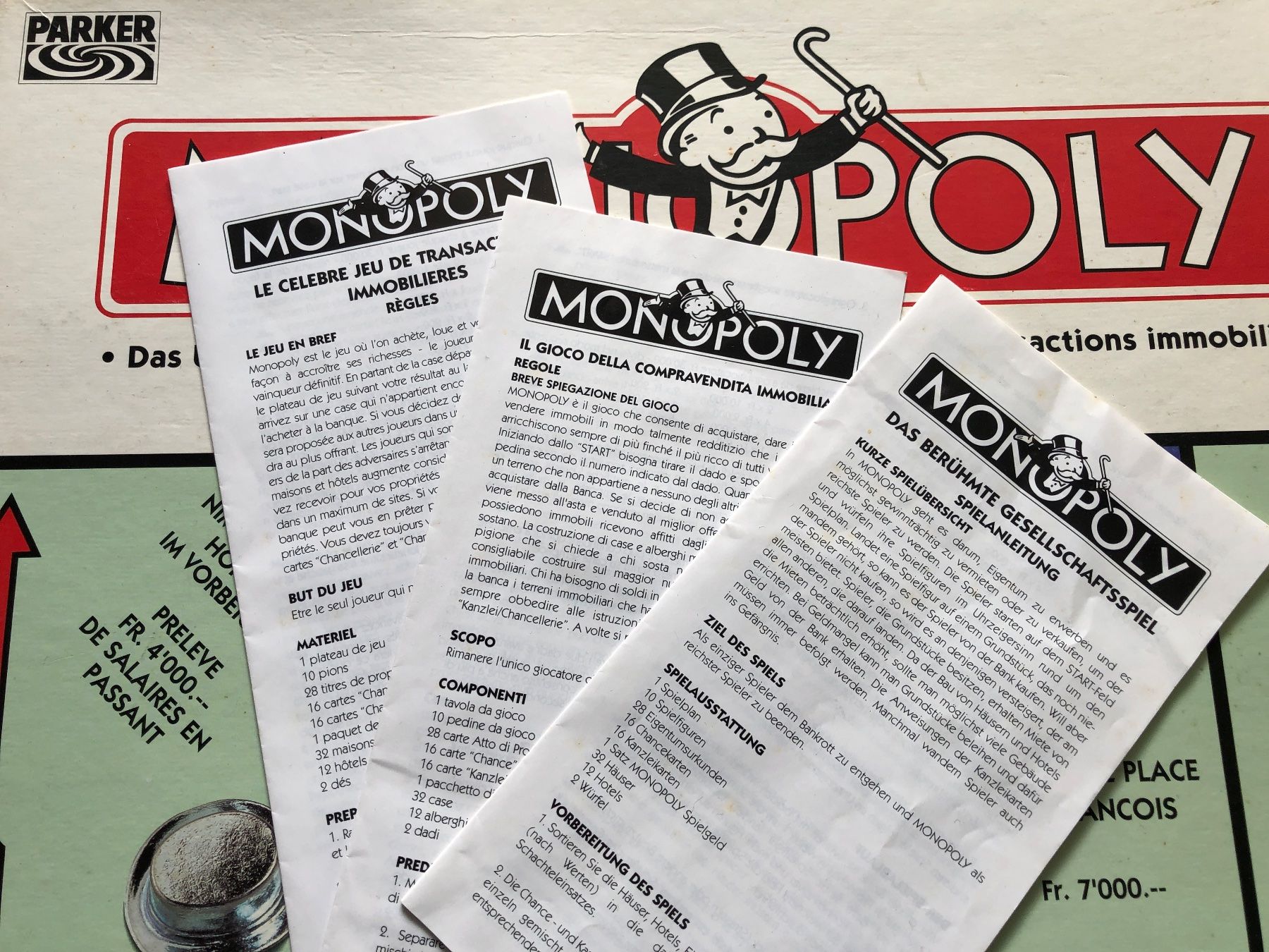 Giochi: MONOPOLY Schweizer Ausgabe vintage – Usato da Wallisellen venduto da Fax 4