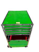 USM Haller Rollkorpus /Rollcontainer  Grün mit 3 Schubladen