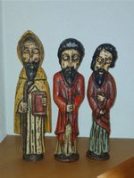 Geschnitzte Holzfiguren Heilige 3er Set