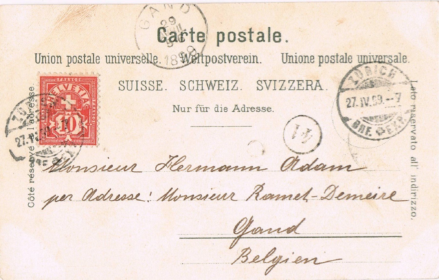 Cartoline postali: Gruss aus dem Berner Oberland, Litho – Usato da Buchs AG venduto da Baerfisch 1