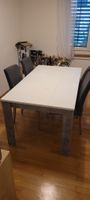 Esstisch weiss rechteckig aus Holz 160x75x90