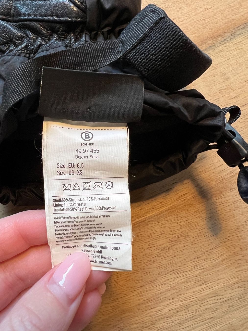 Bogner Guanti & manicotti: Bogner Ski Handschuhe | schwarz | Gr. XS oder 6.5 – Usato da Wettingen venduto da Lamadeux 4