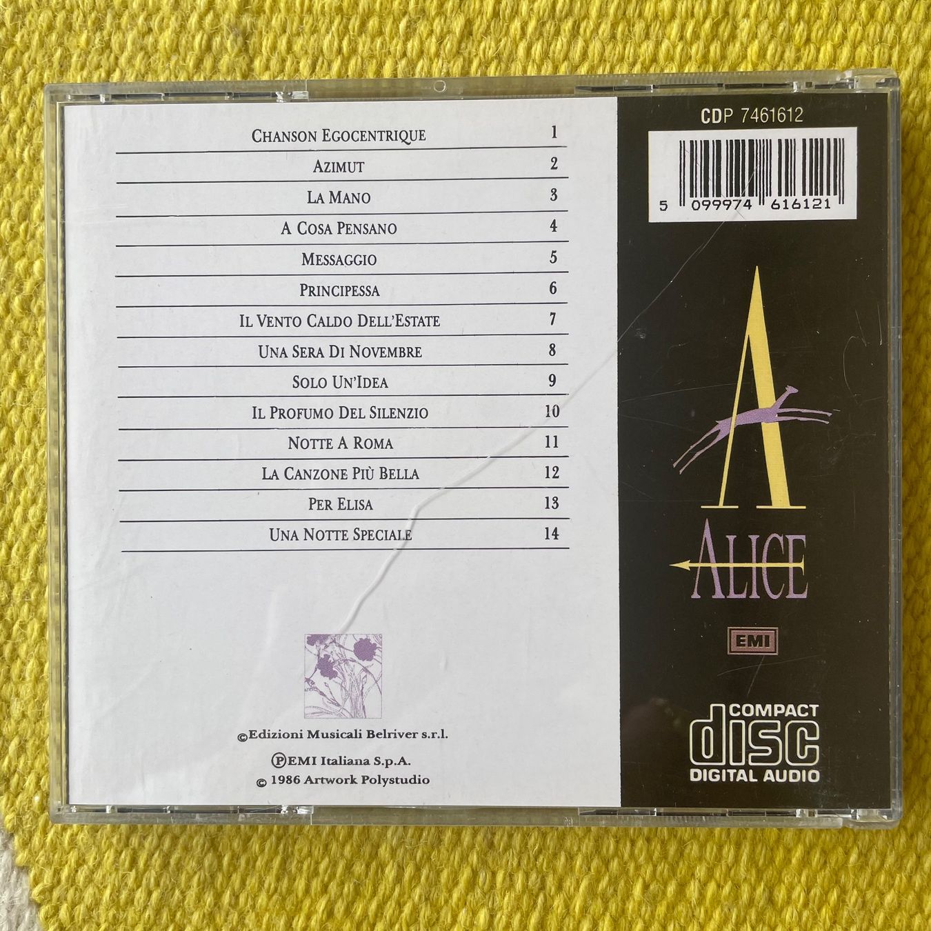 CD: ALICE-ALICE – Usato da Rorschacherberg venduto da CD-Roli 1
