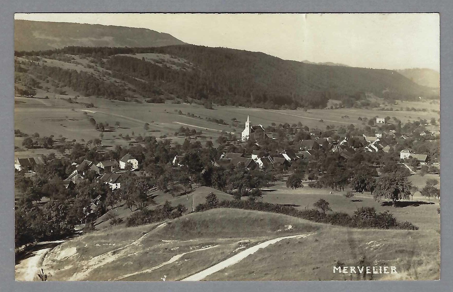 Cartoline postali: 1930, MERVELIER – Usato da Pura venduto da ulisse1957