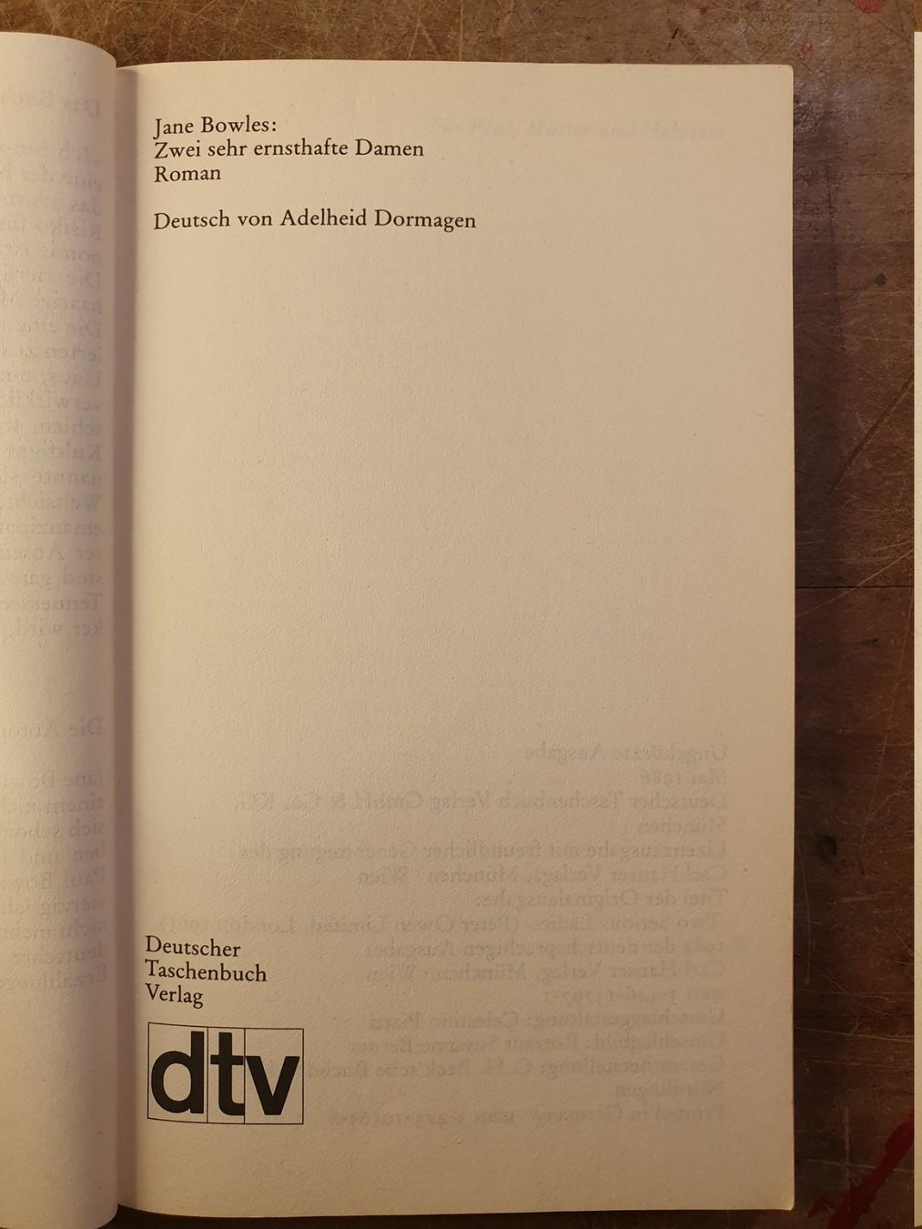 Libri: Zwei sehr ernsthafte Damen - Jane Bowles – Usato da Zürich venduto da loosebone 2