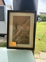 Vintage Framed Print "Serment D'Amour" 43x32cm Wall Art