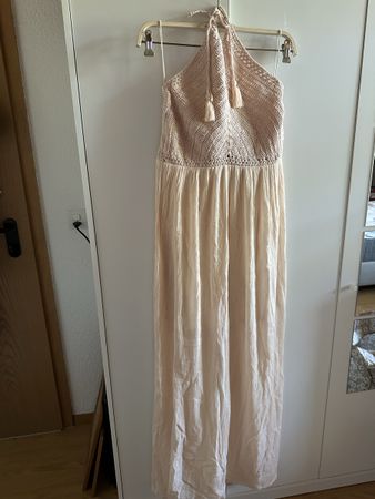 Kleid rosa lachsfarben, gehäkelt Gr. S Zara 