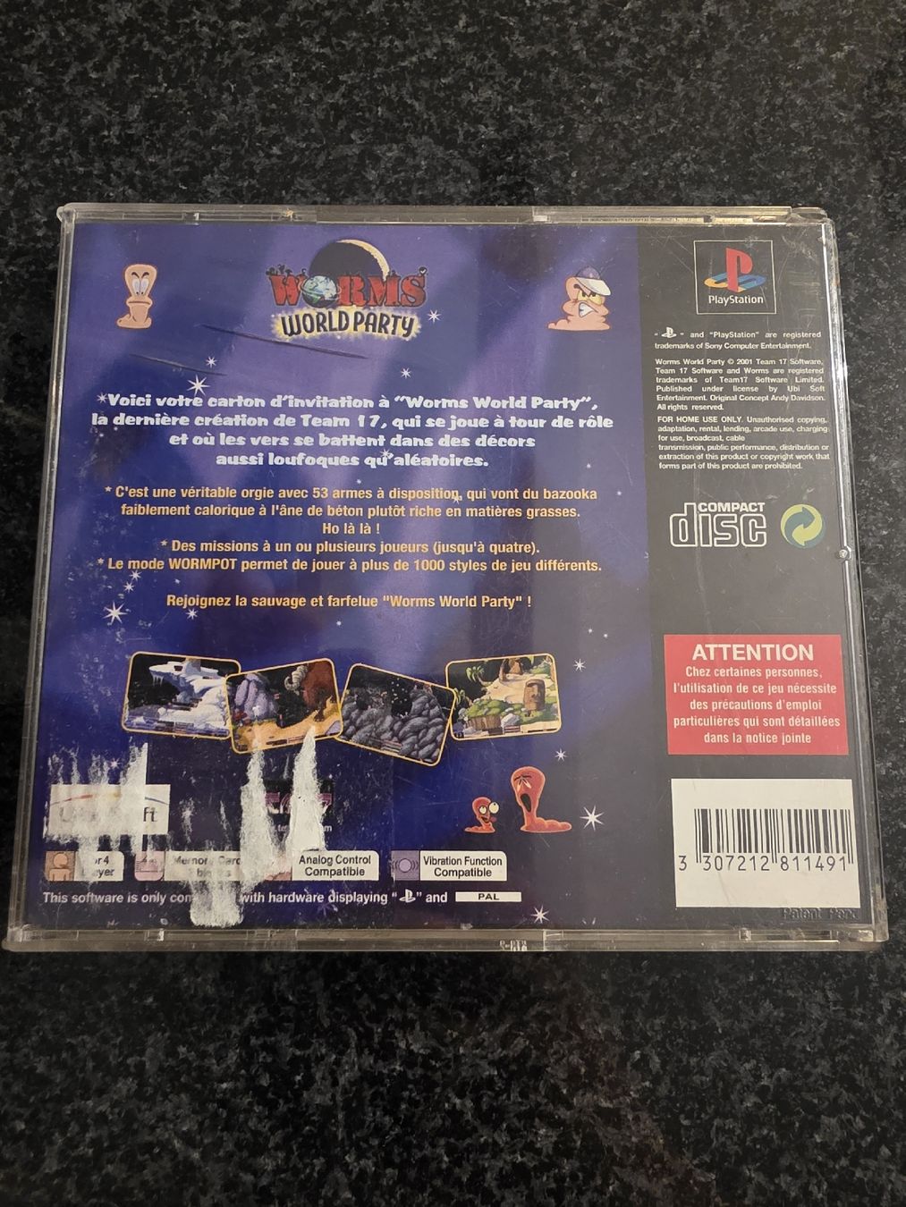 Giochi: Worms World Party PS1 – Usato da Chavornay venduto da Crash37 1