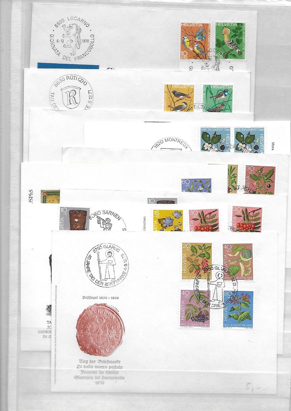 Tutti i francobolli: 16 TB Belege 1963 - 1976 Kat: CHF 121.- – Usato da Basel venduto da Ilp 1